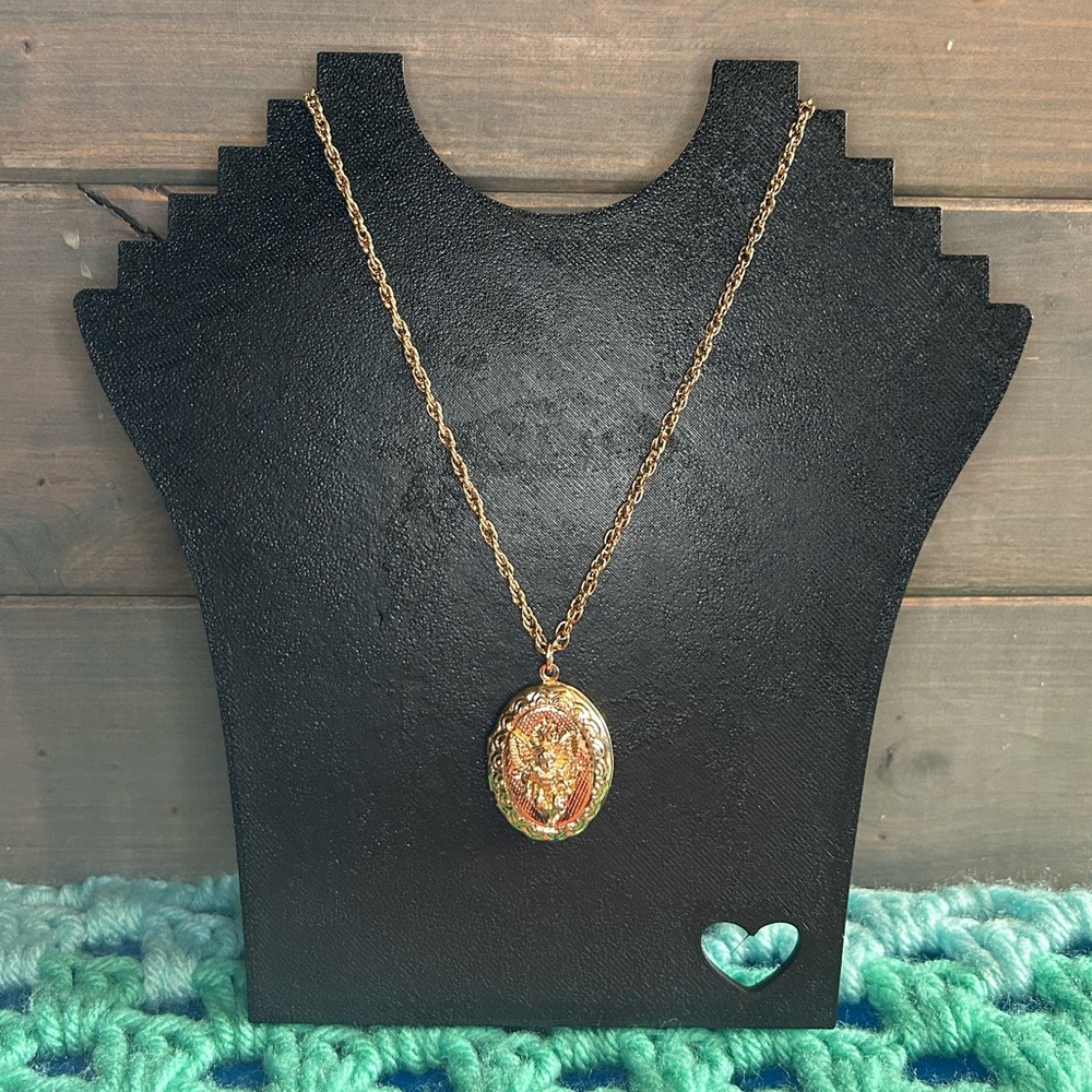 Guardian Angel Locket Necklace